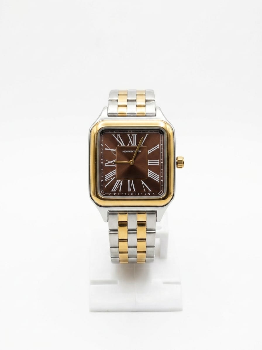 Universe Point Brown Square Dial Luxury Watch