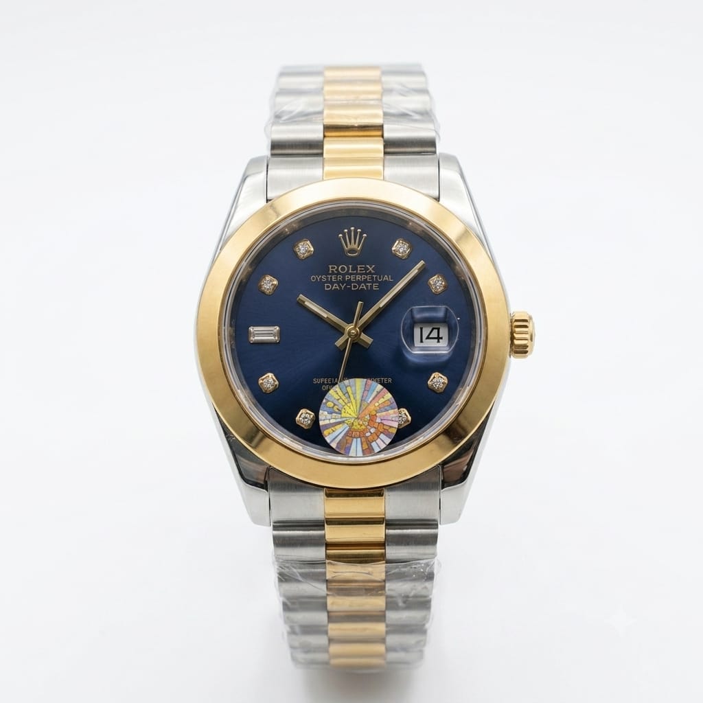 Luxury Blue Dial Stainless Steel Men's Watch