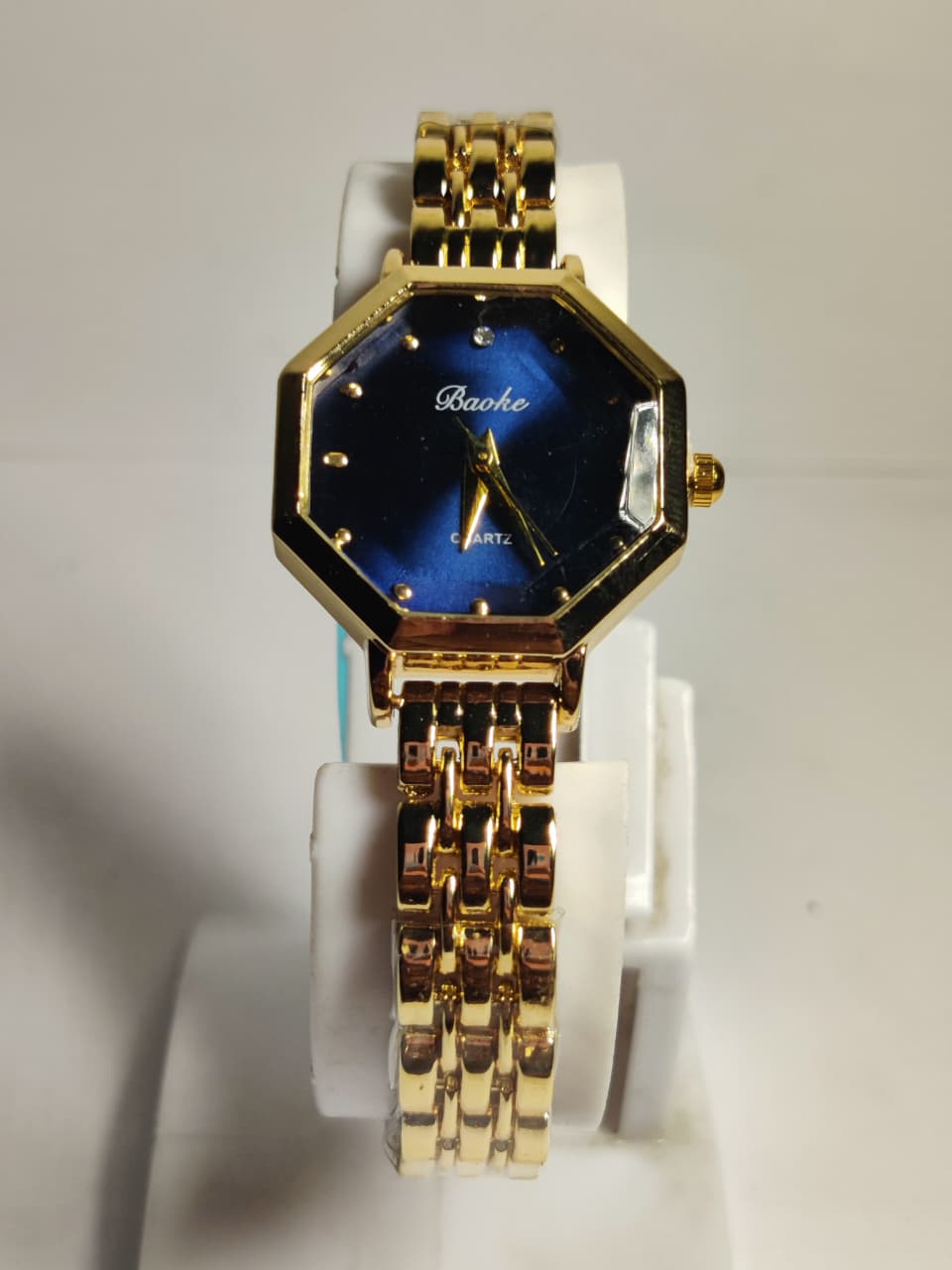 octagonal quartz blue