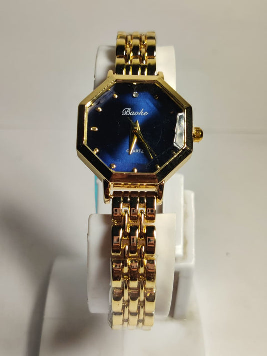 octagonal quartz blue