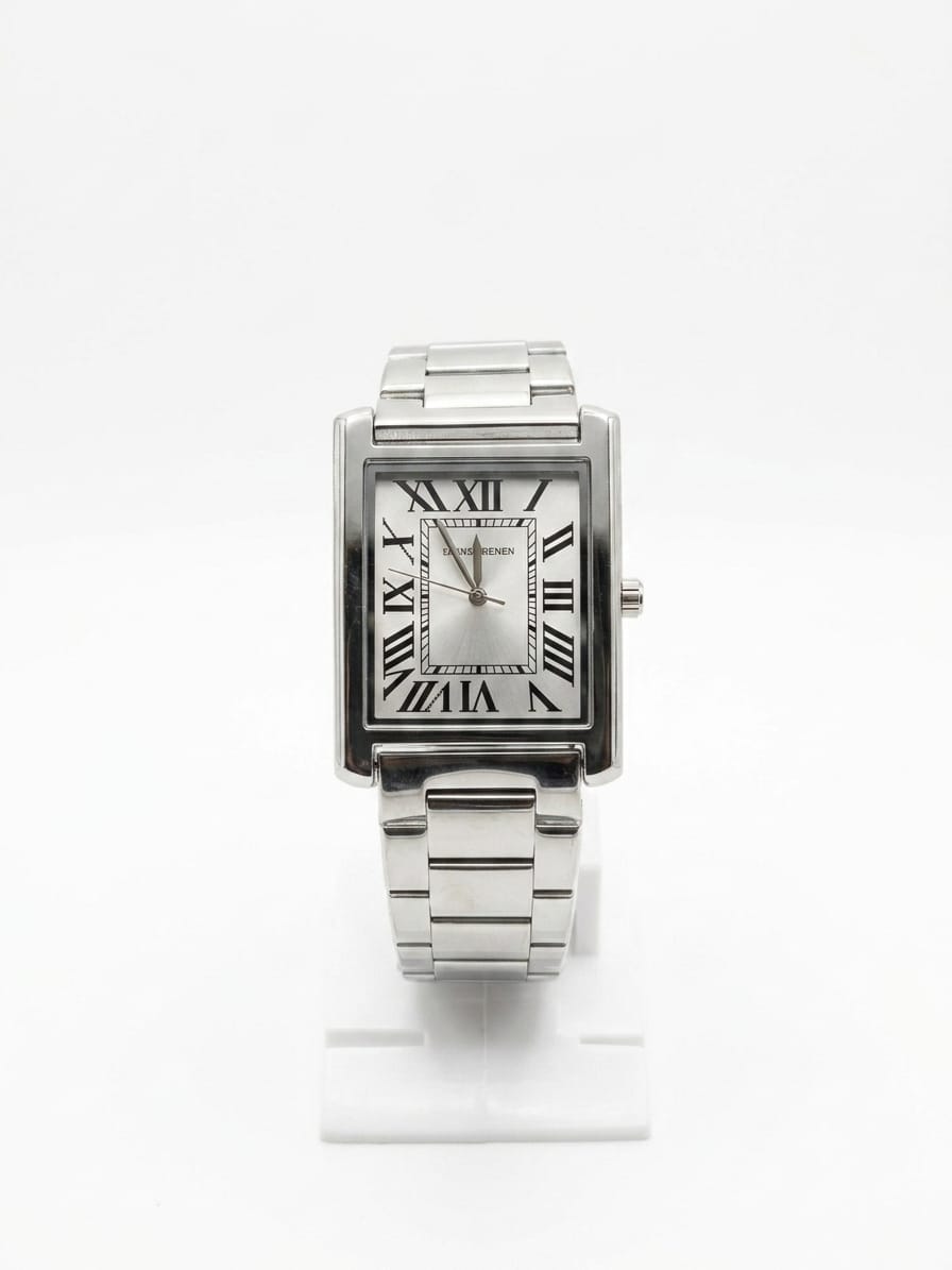 Universe Point Silver Roman Dial Stainless Steel Watch